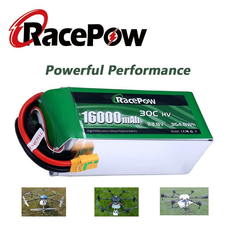 16000mAh 22.8V 6S 30C High Voltage LiPo Battery for Agricultural Spraying Drone