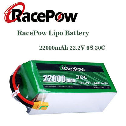 22000mAh 22.2V 6S 30C LiPo Battery for RC Big Load Multirotor Drone Hexacopter Octocopter