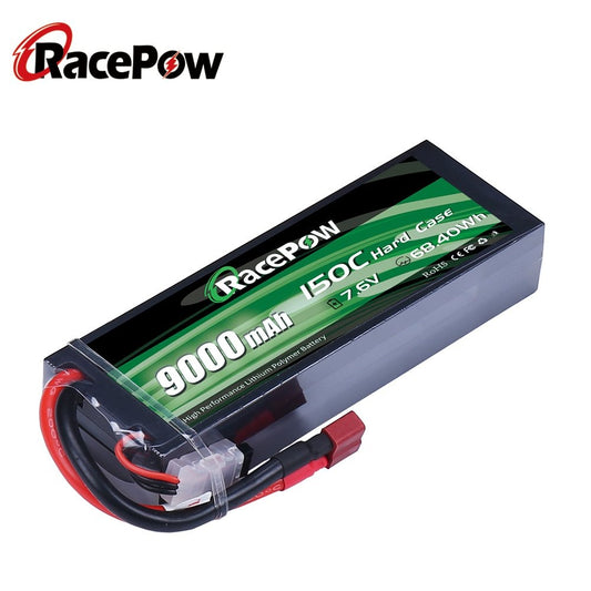 9000mAh 7.6V 2S High Voltage 150C Hard Case LiPo Battery For RC Car