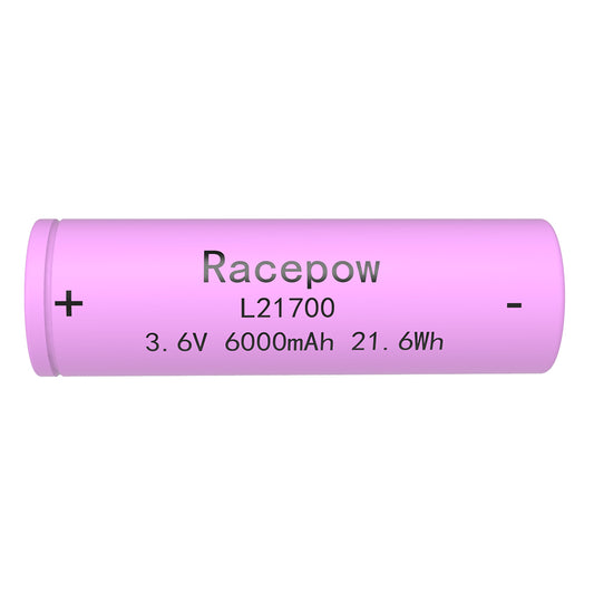 High-Efficiency 3.6V 6Ah 21700 Lithium Cell (Purple)