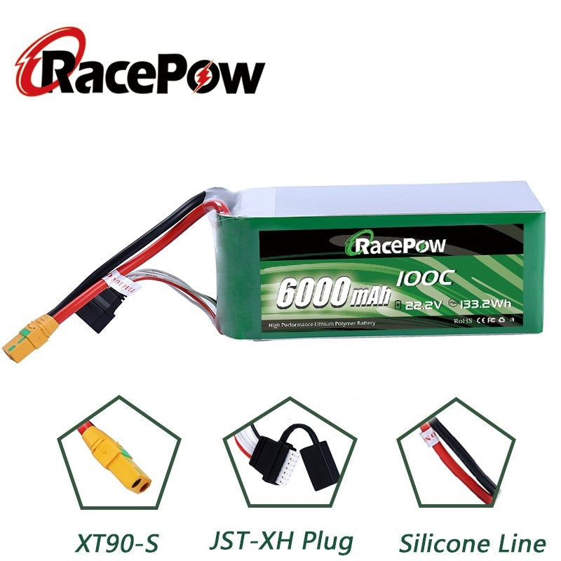 6000mAh 22.2V 6S 100C LiPo Battery