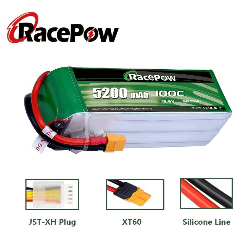 5200mAh 18.5V 5S 100C LiPo Pil XT60 Fişli