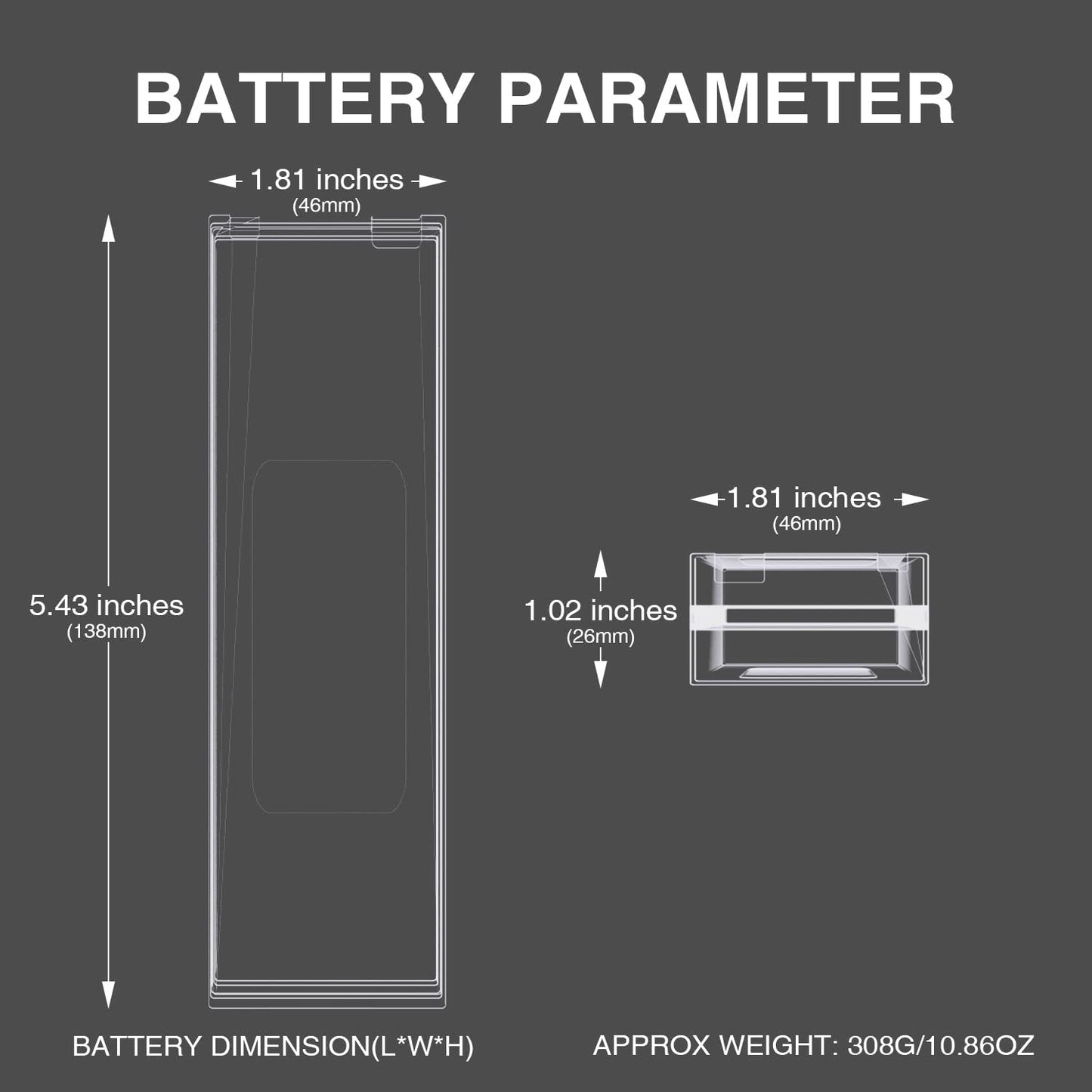 6200mAh 7.4V 2S 60C Hard Case LiPo Battery with T Deans Plug